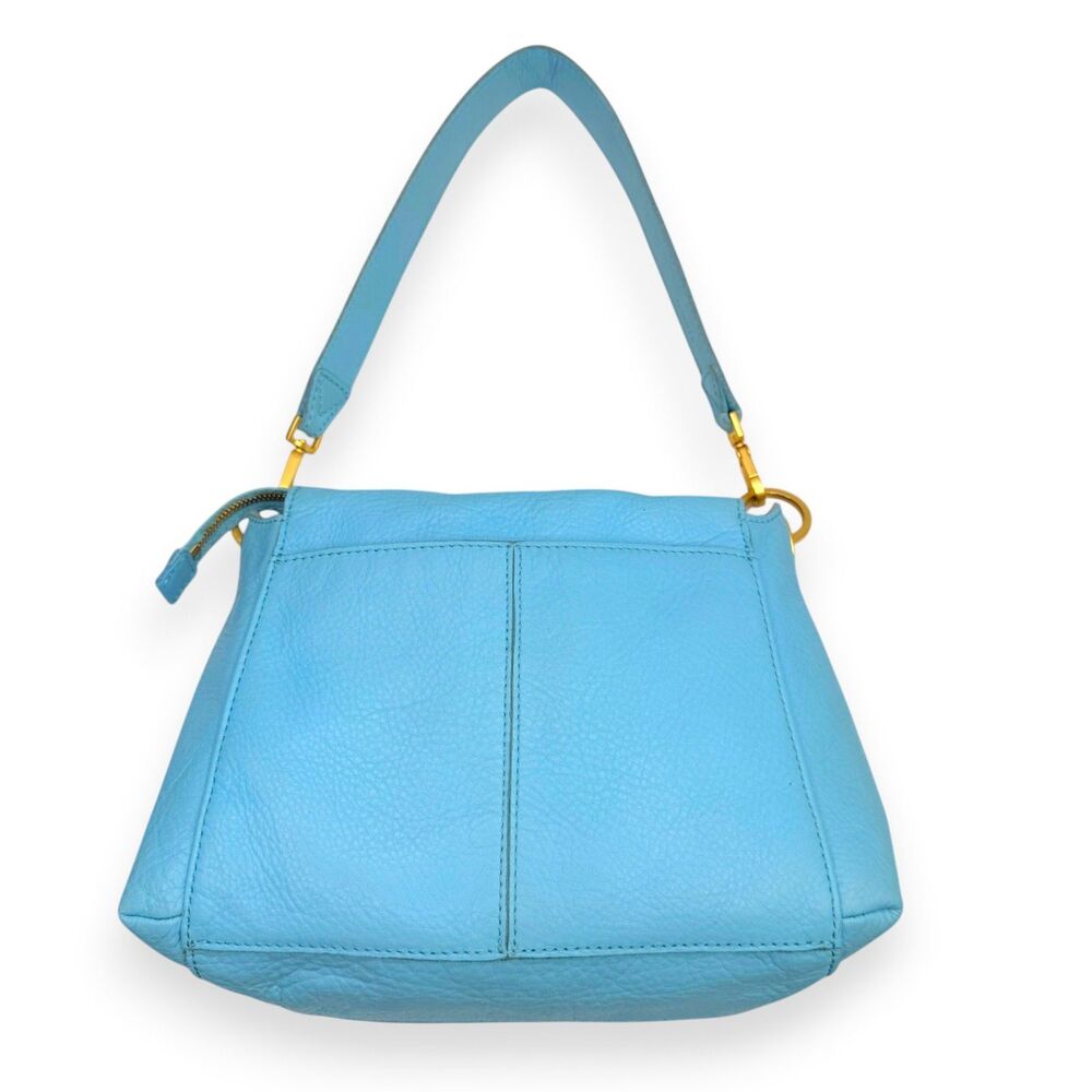 Hammitt Bryant Medium Sea Sprite Blue Leather Crossbody Shoulder Bag EUC - Picture 5 of 15